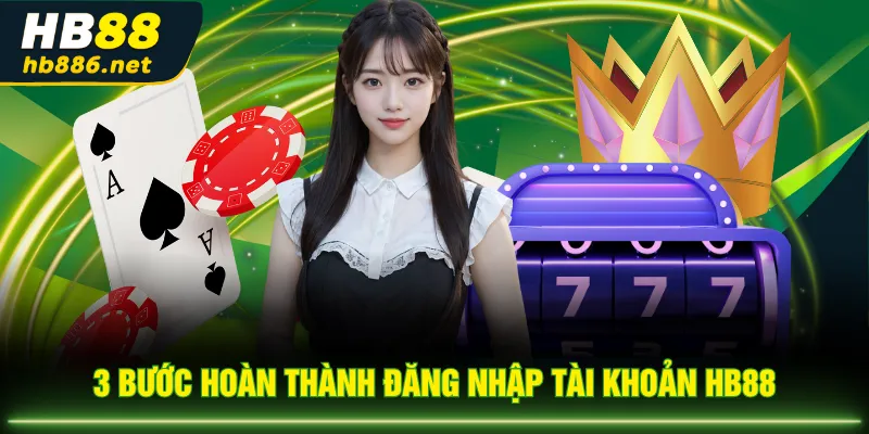 3 bước hoàn thành đăng nhập tài khoản HB88